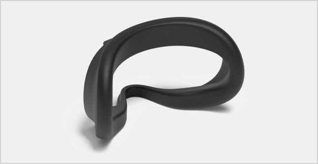 The new silicone cover, which pops over the existing foam padding.