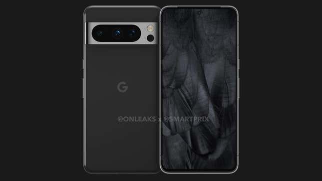 A rendering of what the Pixel 8 Pro may look like