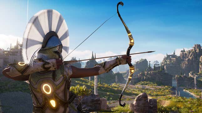 Image for article titled I’m A Little Tired Of This One Assassin’s Creed Odyssey Bow