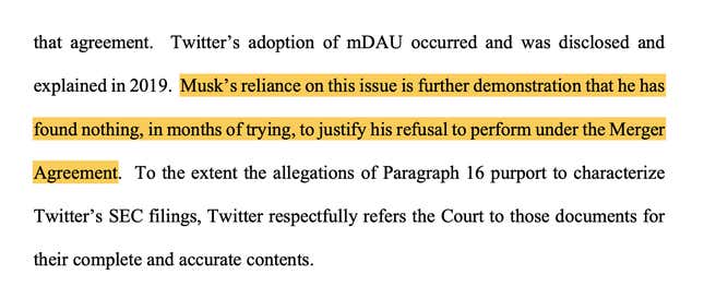 Image for article titled Twitter Obliterates Elon Musk&#39;s Excuses for Trying to Kill $44 Billion Deal in Blistering Court Filing