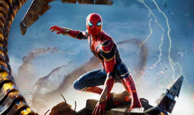 Imagen para el artículo titulado ¿Cuántos villanos puedes ver en el nuevo póster de Spider-Man: No Way Home?