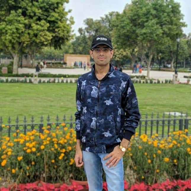 Nikhil Chaudhary (21), founder of Tesla Club India.