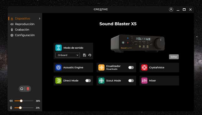 Imagen para el artículo titulado La SoundBlaster X5 es la solución definitiva a tus problemas de audio. No importa qué dispositivo uses