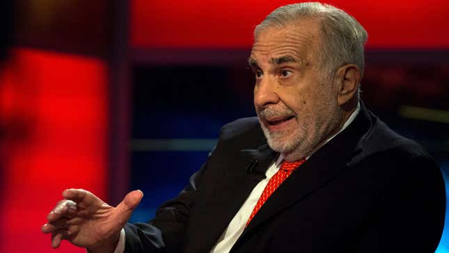 Image for article titled Carl Icahn’s company lost $2 billion after revealing that it is facing legal scrutiny