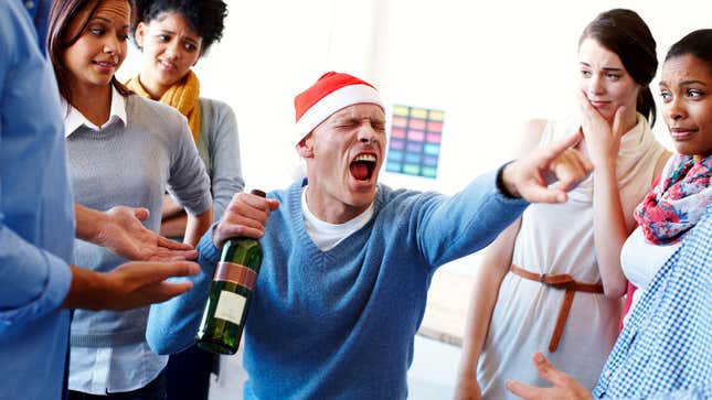 Image for article titled Worst Mistakes You Can Make At A Company Holiday Party