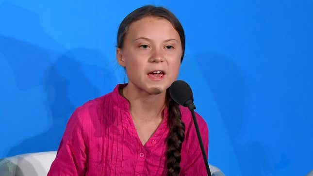 Image for article titled Democrats Criticize Trump For Attacking Greta Thunberg Instead Of Praising Her Bravery, Ignoring Her Later