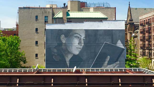 Mural by artist Rone at 70 E. 129th Street, New York