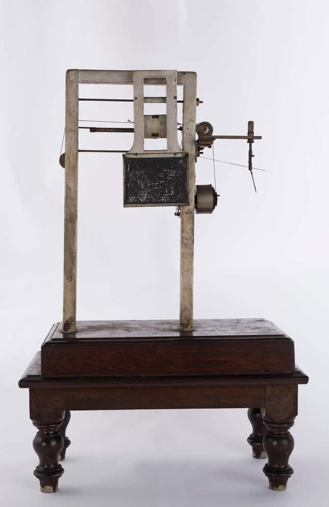 Jagdish Chandra Bose’s oscillating plate phytograph, early 1900s