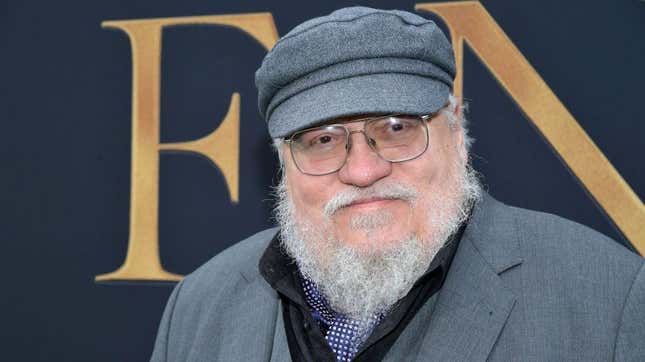 George R.R. Martin on red carpet for Tolkien.