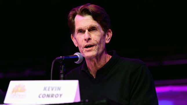 Kevin Conroy speaks during 2021 Los Angeles Comic Con at Los Angeles Convention Center on December 04, 2021 in Los Angeles, California.