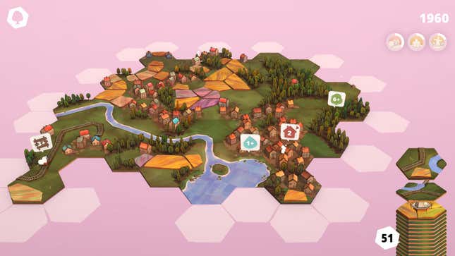 Tiles with plus signs require any number of connecting tiles over the amount, while ones with arrows want exactly that amount. I don’t think I ever found those exactly two houses.