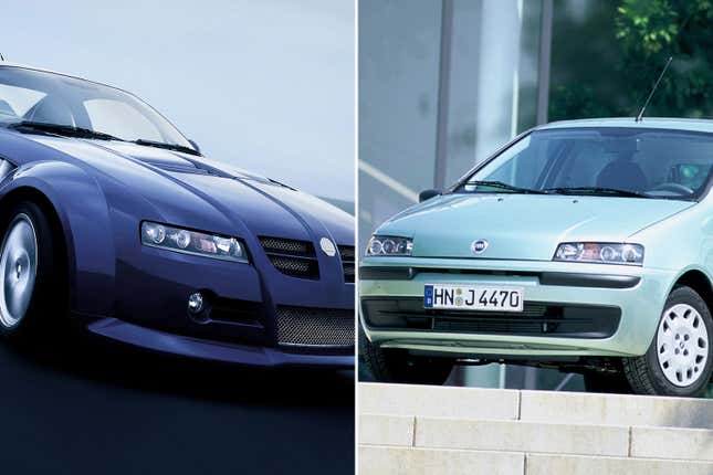 MG XPower SV (left) and Fiat Punto