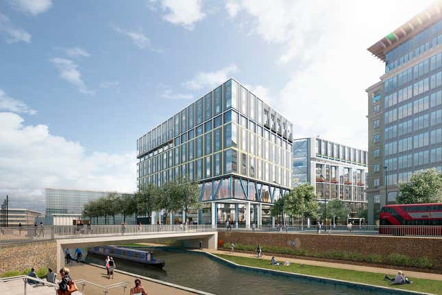 The canal is all that separates Google from 3,500 art students.