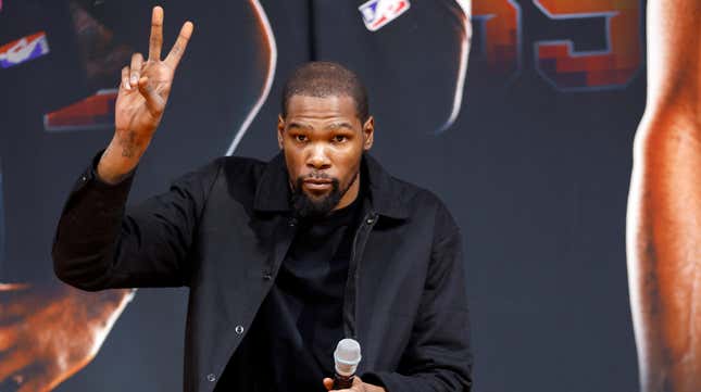 KD is hurt, so why not spend the time off — off the grid