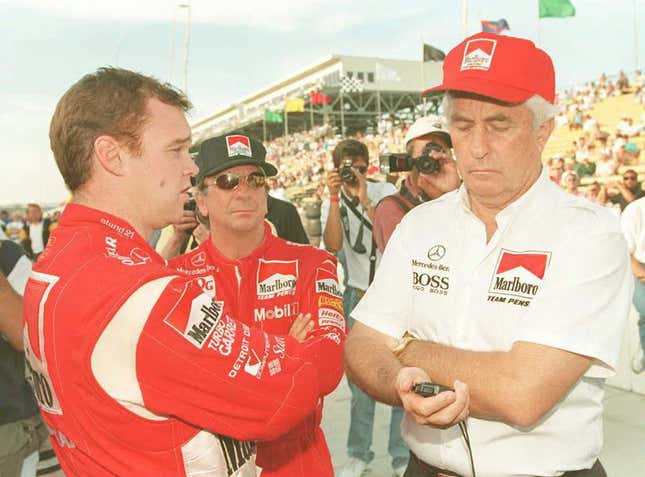 Roger Penske at the 1995 Indy 500, in his role as team owner.
