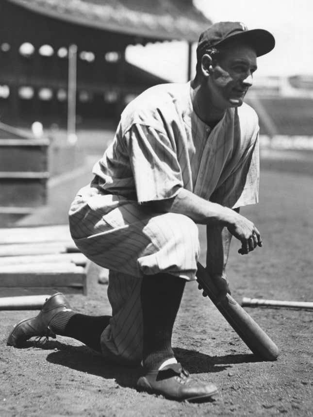 New York Yankee legend Lou Gehrig