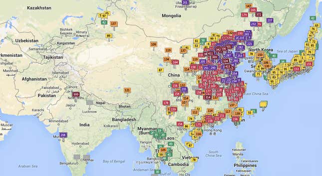 Image for article titled Delhi has the filthiest air on the planet right now—by a long shot