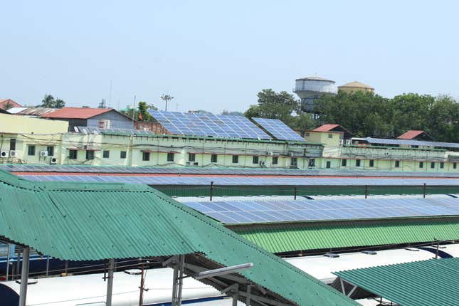Image for article titled India now has a railway station that’s fully powered by solar energy