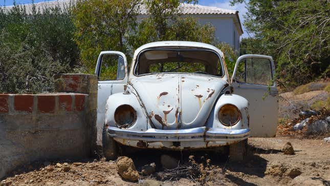 A Volkswagen abandoned in Greece