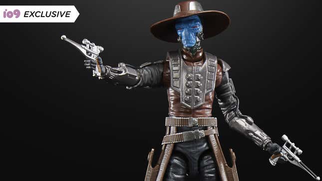 Hasbro's Star Wars: The Black Series Bad Batch Cad Bane action figure, posed raising one of his twin blaster pistols to fire.