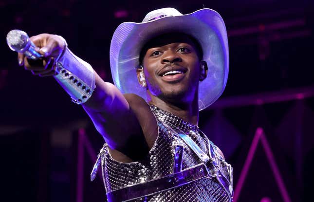 Lil Nas X performs onstage during iHeartRadio Z100 Jingle Ball 2021 on December 10, 2021 in New York City. (Photo by Jamie McCarthy/Getty Images for iHeartRadio)