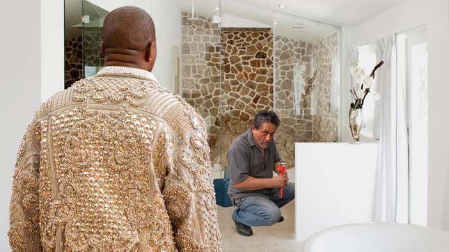 Image for article titled Exasperated Plumber Explains To Kanye West Why Flushing Awards Bad For Toilet