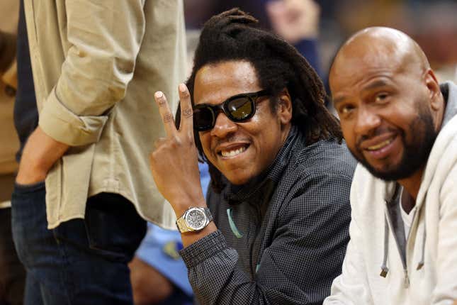 Jay-Z at NBA finals 