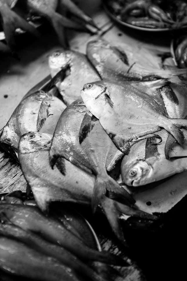 The fish market in Bandra West, Mumbai. Dec 15, 2015