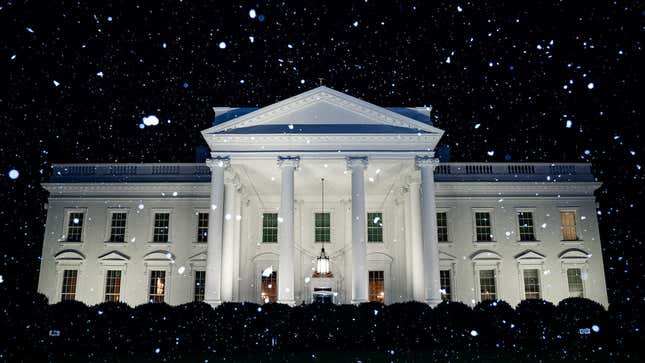 Image for article titled White House Tweets &#39;First Snow of the Year&#39; On Same Day It Hits 70 Degrees in Washington D.C.