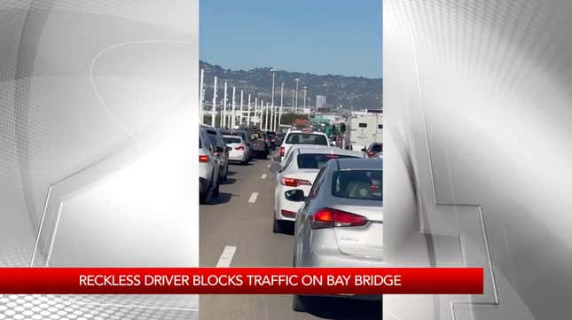 Traffic jam created by naked woman in San Francisco