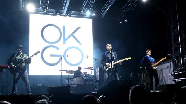 OK Go performing in concert