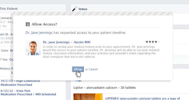 Image for article titled We’d all be better off with our health records on Facebook