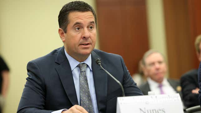 Soon-to-be former representative and future corporate fall guy Devin Nunes, seen here at a GOP forum on the origins of the coronavirus on June 29, 2021 in Washington, DC.