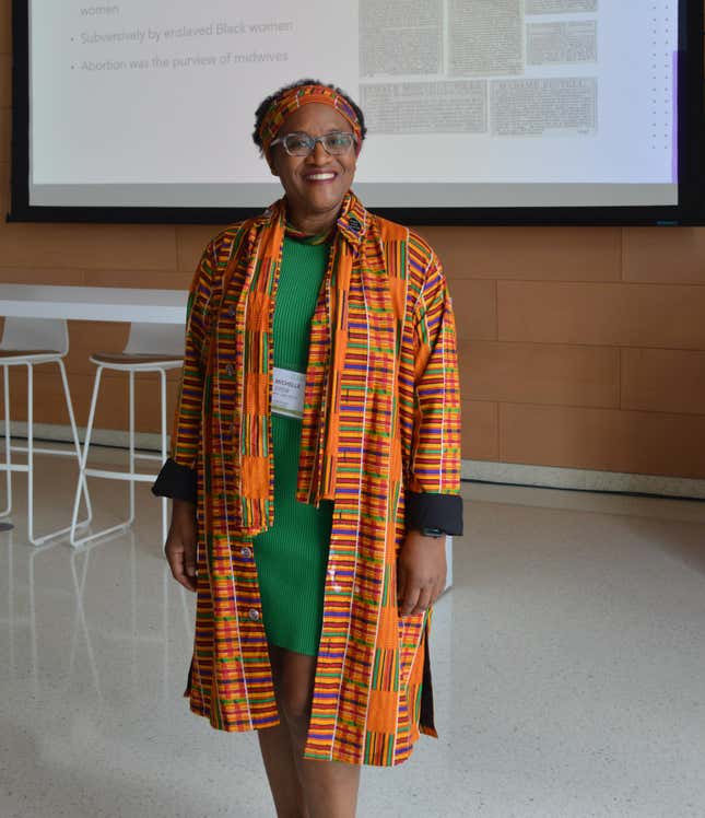 Michelle Drew, of Ubuntu Black Family Wellness Collective, led the workshop.