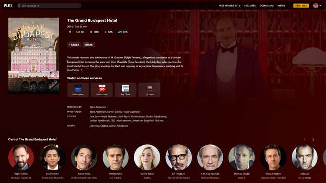 If you can stream something somewhere, Plex knows about it.