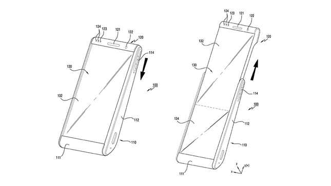 Image for article titled Forget the Galaxy Fold, Samsung Is Already Dreaming About Rollable Phones