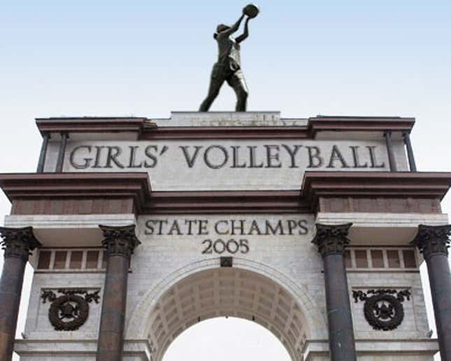 Image for article titled State Champs Erect Triumphal Arch