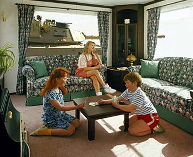 Image for article titled Tank Rolls By Living Room Window