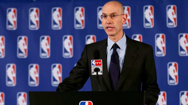 Image for article titled Adam Silver Shows Solidarity With Players By Inserting Self As Milwaukee Bucks Point Guard