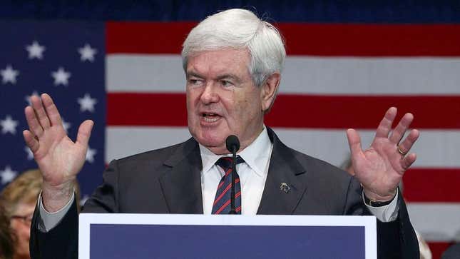 Image for article titled Gingrich Urges Romney To Drop Out So He Can Focus On General Election