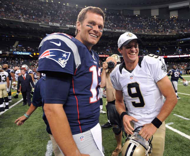 Image for article titled NFL Divisional Round historical oddities: Brady vs. Brees, young coaches &amp; an AFC/NFC experience chasm
