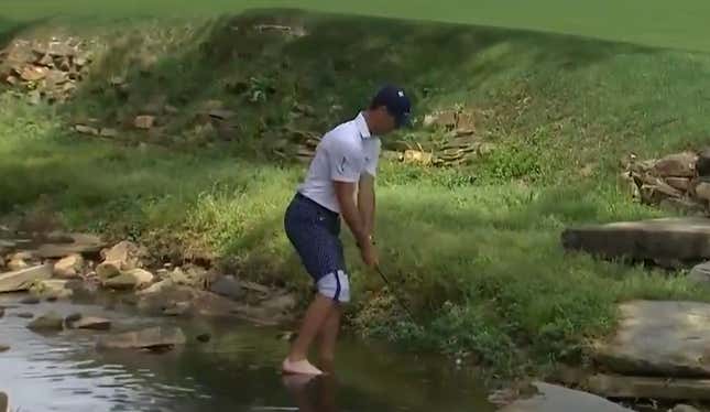 It happened to Billy Horschel for the second straight day.