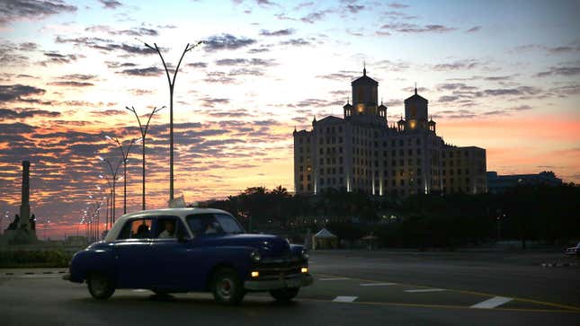 The hotel Nacional is seen as Cuba prepares for the visit of U.S. president Barack Obama on March 18, 2016 in Havana, Cuba. 