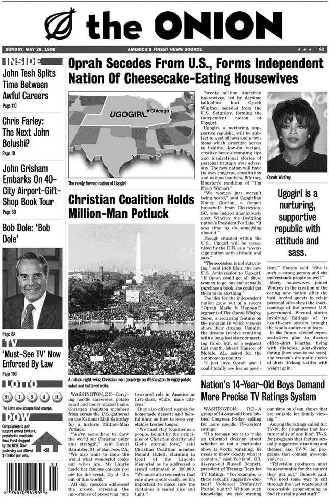 Image for article titled May 26, 1996
