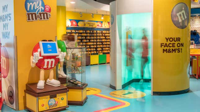 Rendering of the new experiential M&amp;M’s stores.