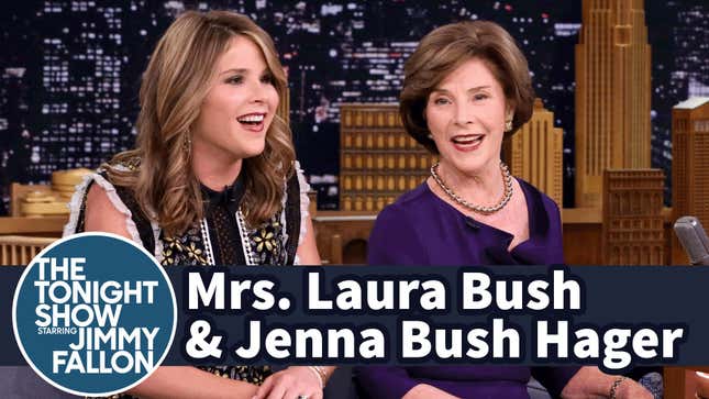 Laura Bush on George W.'s Paintings: 'You've Only Seen the Very Early Ones'