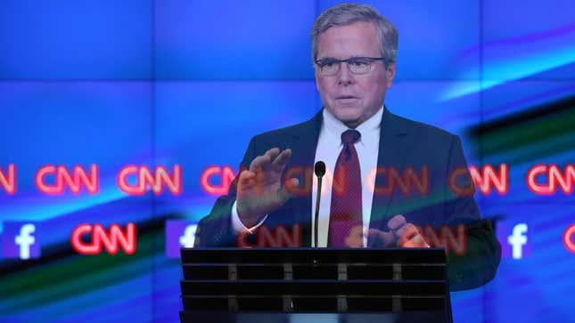 Image for article titled Terrified Jeb Bush Beginning To Fade From Visible Spectrum