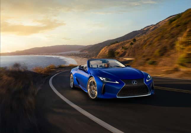 Image for article titled The 2021 Lexus LC500 Convertible Loses Its Roof And Becomes The Best Lexus Still No One Will Buy