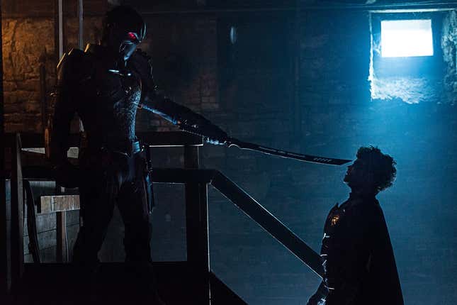 Image for article titled New Eternals Set Pictures Reveal the City of the Space Gods and More
