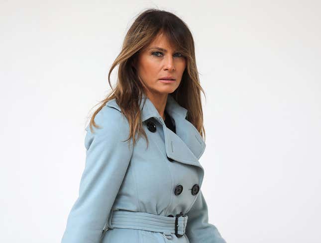 Image for article titled Melania’s Heart Sinks After Realizing Husband Uses Pet Name ‘Horseface’ For Every Woman He Fucks
